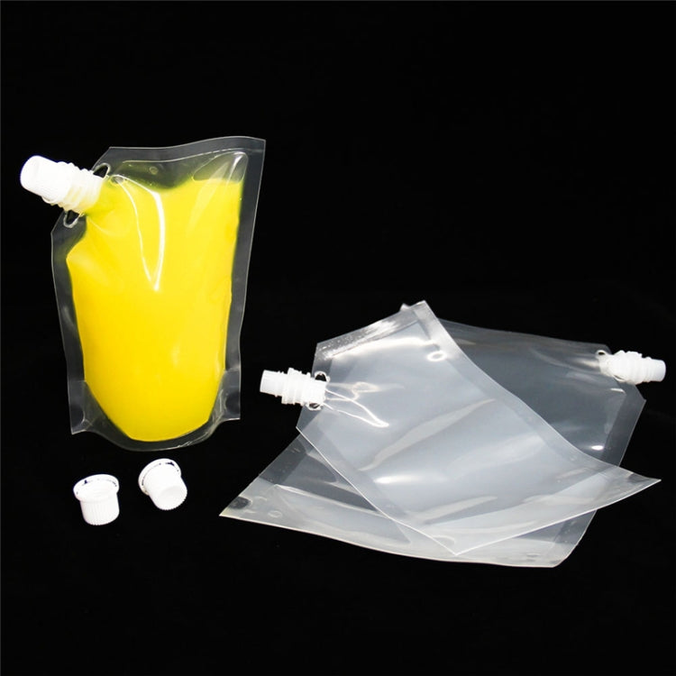 4 PCS Transparent Self-Supporting Mouth Bag Milk Juice Drink Outlet Wine Bag, Size:S by bashfashion