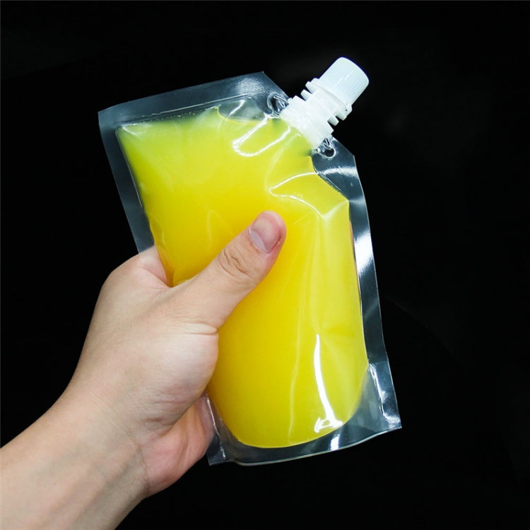 4 PCS Transparent Self-Supporting Mouth Bag Milk Juice Drink Outlet Wine Bag, Size:S by bashfashion