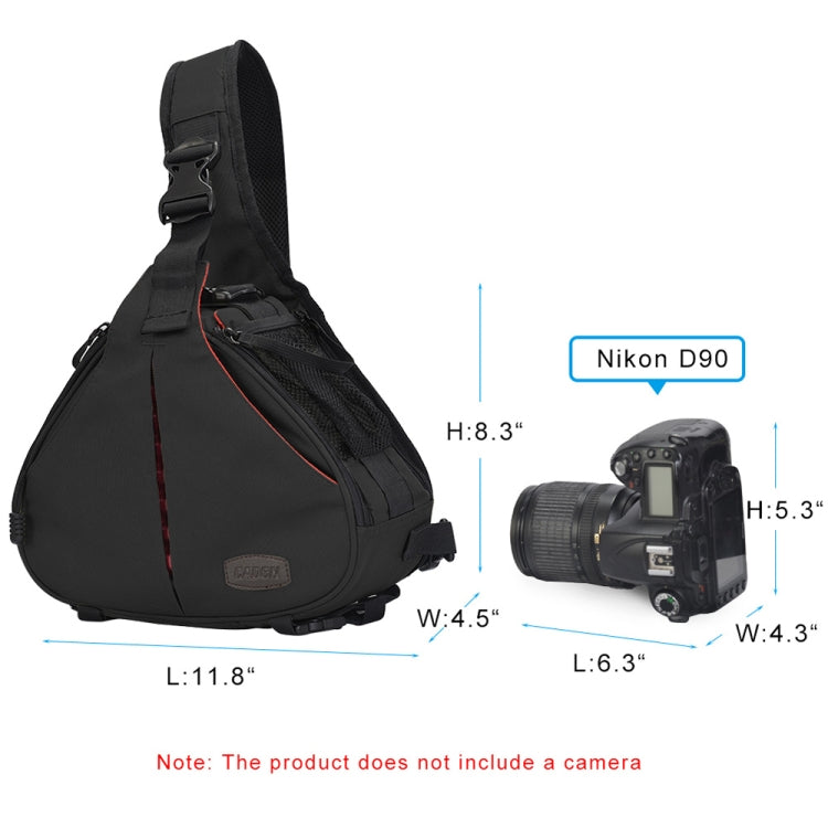 CADeN K1 DSLR Camera Shoulder Waterproof Bag with Rain Cover(Black) by CADeN