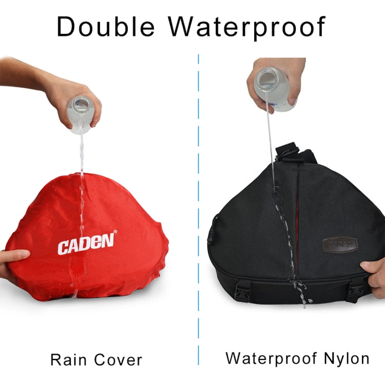 CADeN K1 DSLR Camera Shoulder Waterproof Bag with Rain Cover(Black) by CADeN
