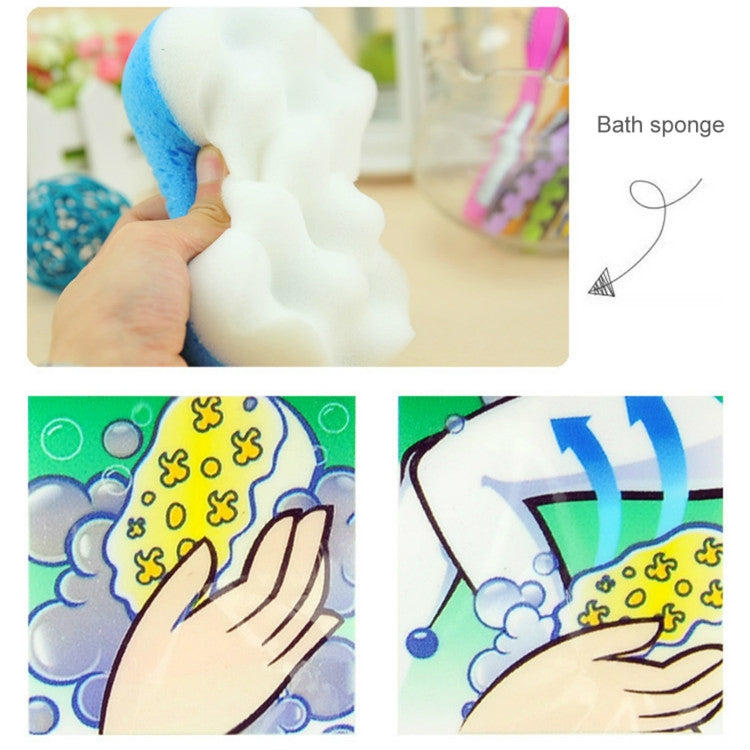2 PCS Deep Skin Care Bath Sponge Exfoliating Cleansing Washing servant Shower Sponge Brush, Random Color Delivery by bashfashion
