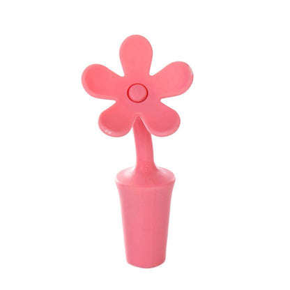 5 PCS Silicone Wine Stopper Flower Beer Stopper(Red) by bashfashion