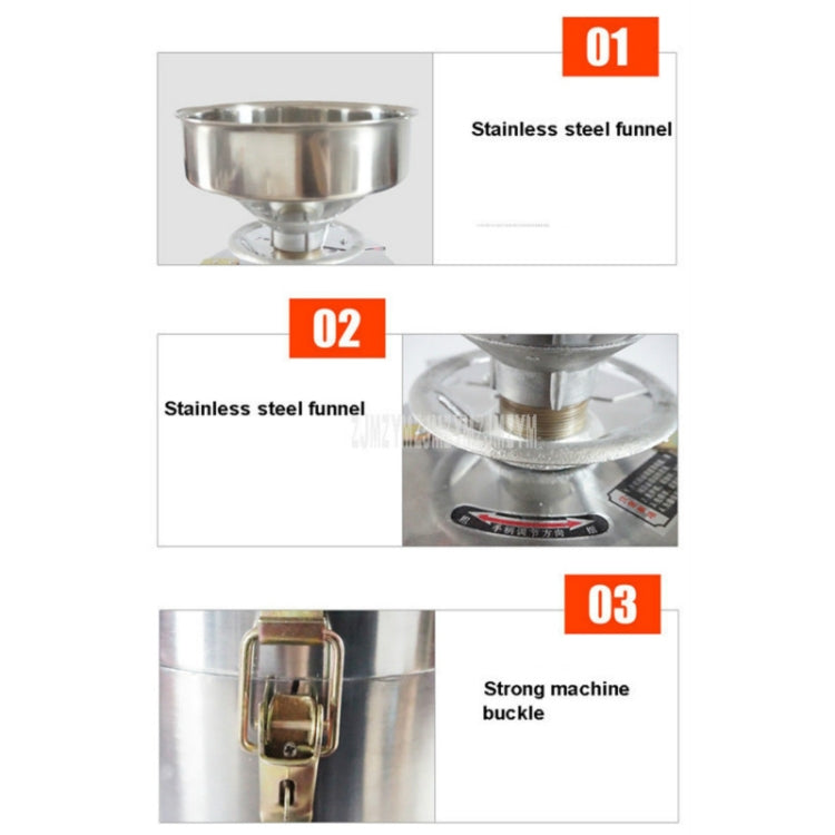100/1100W Household Stainless Steel Refiner Large Capacity Slurry Separation Fresh Grinding Soymilk Tofu Machine, CN Plug(Silver) by bashfashion