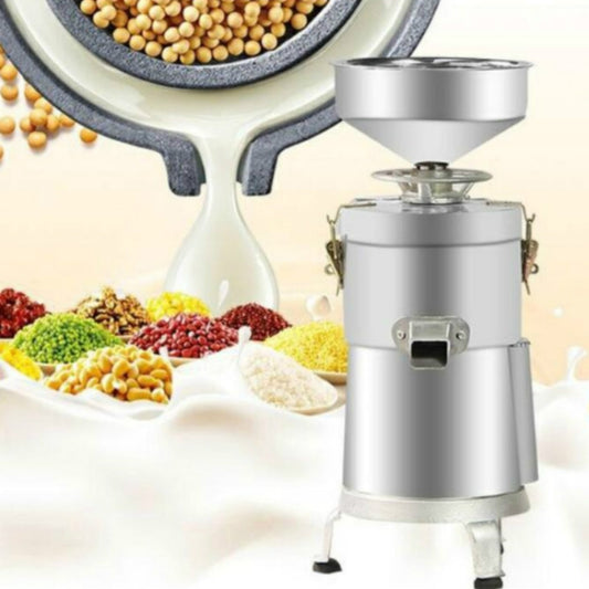 125/1500W Household Stainless Steel Refiner Large Capacity Slurry Separation Fresh Grinding Soymilk Tofu Machine, CN Plug(Silver) by bashfashion
