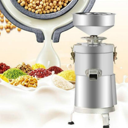 125/1500W Household Stainless Steel Refiner Large Capacity Slurry Separation Fresh Grinding Soymilk Tofu Machine, CN Plug(Silver) by bashfashion