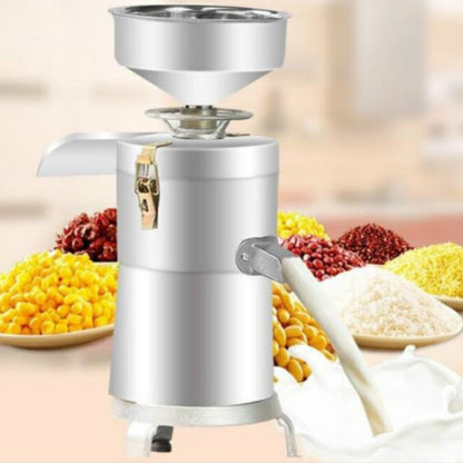 125/1500W Household Stainless Steel Refiner Large Capacity Slurry Separation Fresh Grinding Soymilk Tofu Machine, CN Plug(Silver) by bashfashion