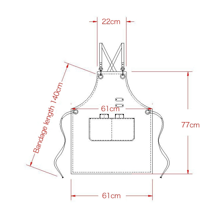 Barista Hairdresser Apron Florist Restaurant Bar Work Clothes One Size(Black) by bashfashion