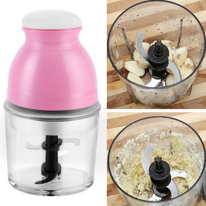 Portable Mixing Cup Electric Soy Milk Juicer Multi-function Cooking Machine Home Meat Grinder(Pink) by bashfashion