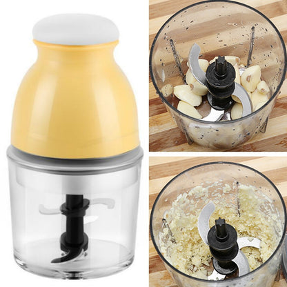 Portable Mixing Cup Electric Soy Milk Juicer Multi-function Cooking Machine Home Meat Grinder(Beige) by bashfashion