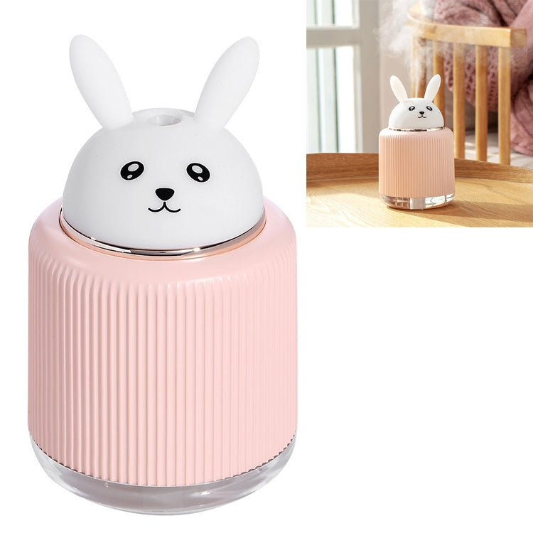 Light Pet Humidifier USB Night Light Home Bedside Lamp Sleep Mute Energy-saving Lamp(Pink Rabbit) by bashfashion