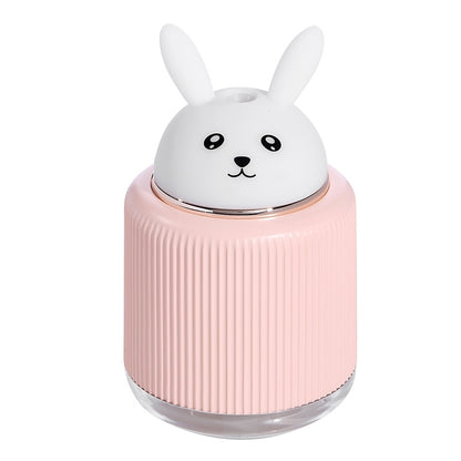 Light Pet Humidifier USB Night Light Home Bedside Lamp Sleep Mute Energy-saving Lamp(Pink Rabbit) by bashfashion