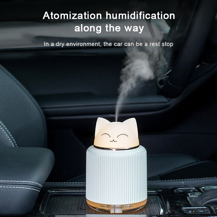 Light Pet Humidifier USB Night Light Home Bedside Lamp Sleep Mute Energy-saving Lamp(Pink Rabbit) by bashfashion