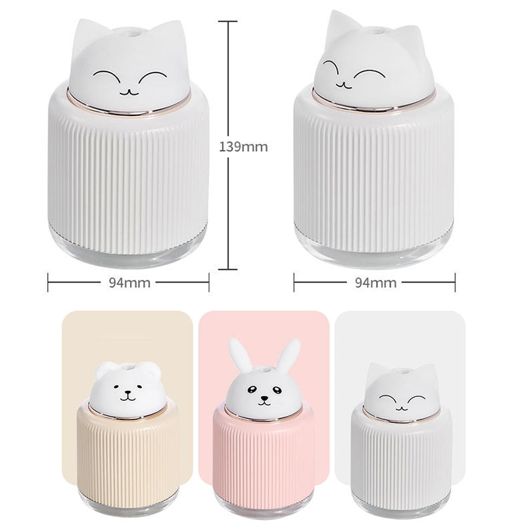 Light Pet Humidifier USB Night Light Home Bedside Lamp Sleep Mute Energy-saving Lamp(Pink Rabbit) by bashfashion