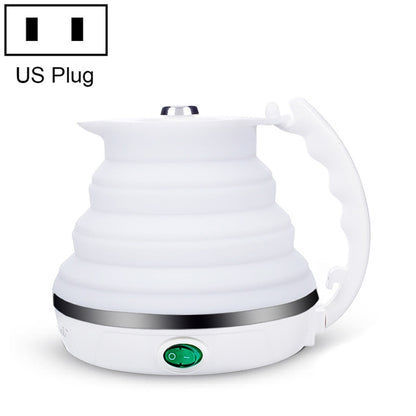Portable Folding Silicone Intelligent Constant Temperature Travel Camping Electric Kettle, Power cord specification:US Plug(White) by Baby Travel