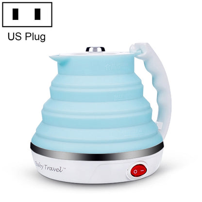 Portable Folding Silicone Intelligent Constant Temperature Travel Camping Electric Kettle, Power cord specification:US Plug(Blue) by Baby Travel