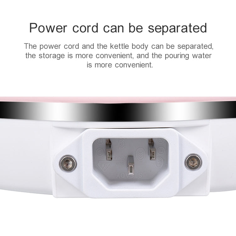 Portable Folding Silicone Intelligent Constant Temperature Travel Camping Electric Kettle, Power cord specification:EU Plug(Pink) by Baby Travel