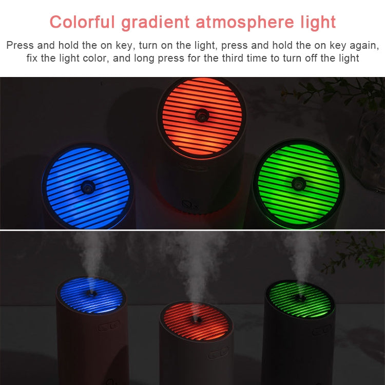 Wireless Q3 Humidifier Mini USB Charging Portable Air Purifier(Gray) by bashfashion