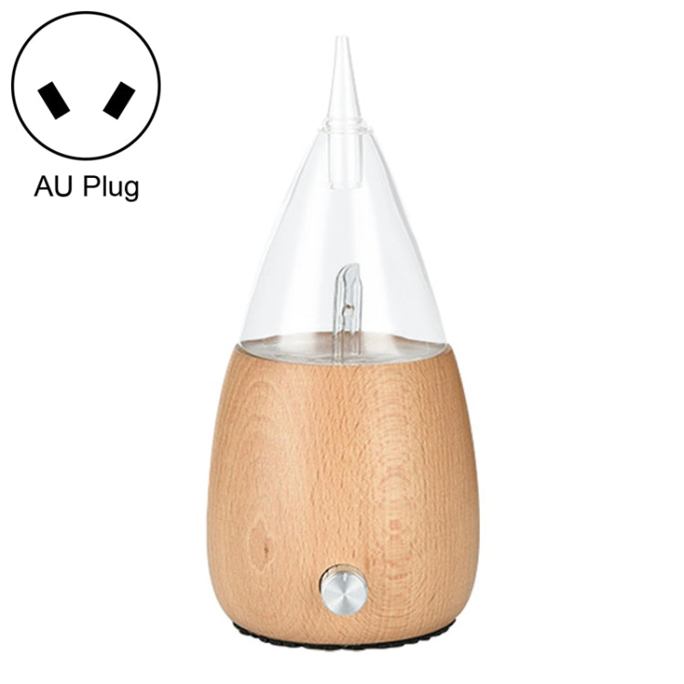 Waterless Diffuser Essential Oil Spray Wood Glass Aromatherapy Air Humidifier, Plug Type:AU Plug(Light Wood Grain) by bashfashion