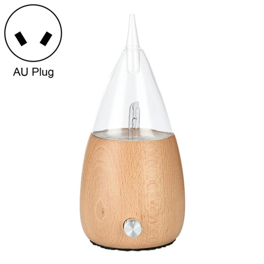Waterless Diffuser Essential Oil Spray Wood Glass Aromatherapy Air Humidifier, Plug Type:AU Plug(Light Wood Grain) by bashfashion
