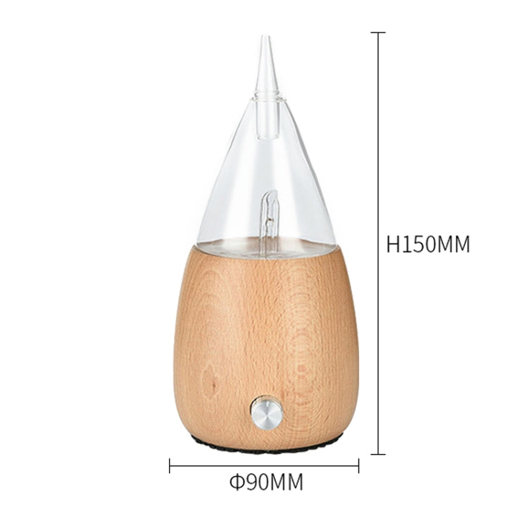 Waterless Diffuser Essential Oil Spray Wood Glass Aromatherapy Air Humidifier, Plug Type:AU Plug(Light Wood Grain) by bashfashion