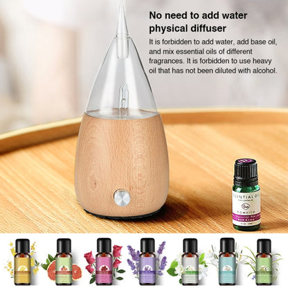 Waterless Diffuser Essential Oil Spray Wood Glass Aromatherapy Air Humidifier, Plug Type:AU Plug(Light Wood Grain) by bashfashion