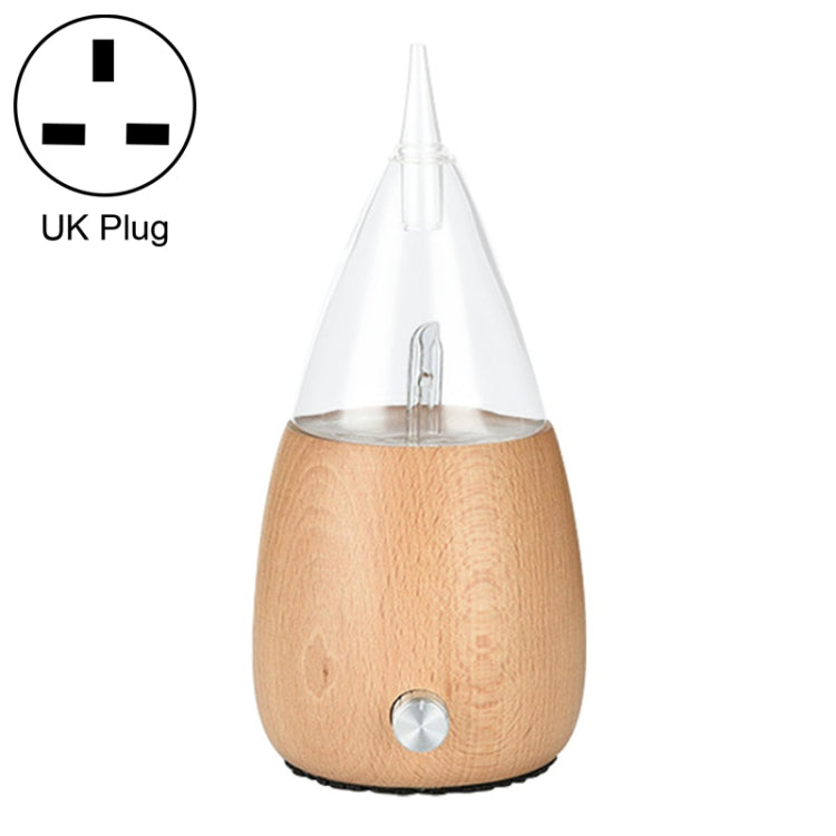 Waterless Diffuser Essential Oil Spray Wood Glass Aromatherapy Air Humidifier, Plug Type:UK Plug(Light Wood Grain) by bashfashion