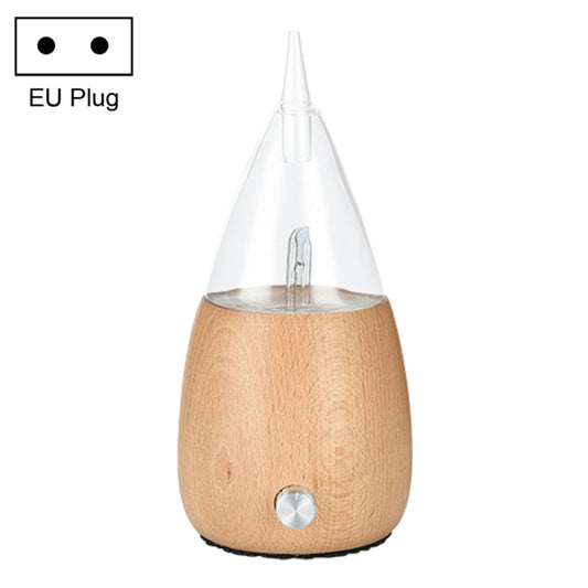 Waterless Diffuser Essential Oil Spray Wood Glass Aromatherapy Air Humidifier, Plug Type:EU Plug(Light Wood Grain) by bashfashion