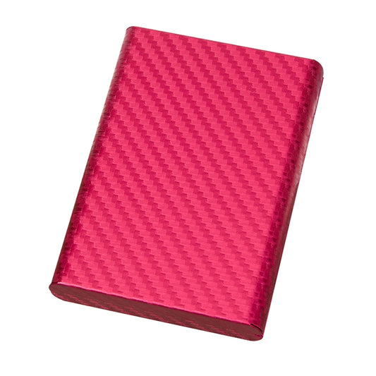 Aluminum Alloy Credit Card Bank Card Security Anti Magnetic Large Capacity Card Holder(Carbon Red) by bashfashion