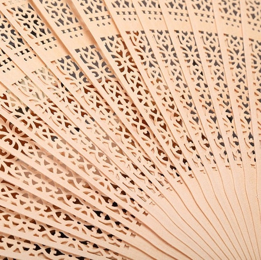 Ancient Style Fragrant Wood Fan Folding Fan Dance Fan Solid Craft Fan, Size:8 inch by bashfashion