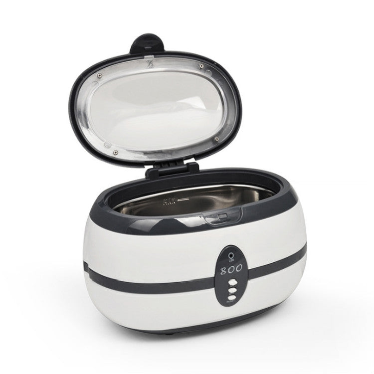 VGT-800 600ml Low Noise Vacuum Cleaner Ultrasonic Cleaner with SUS304 Tank for Home Jewelry Eyeglass Watch, Specification:UK Plug by bashfashion