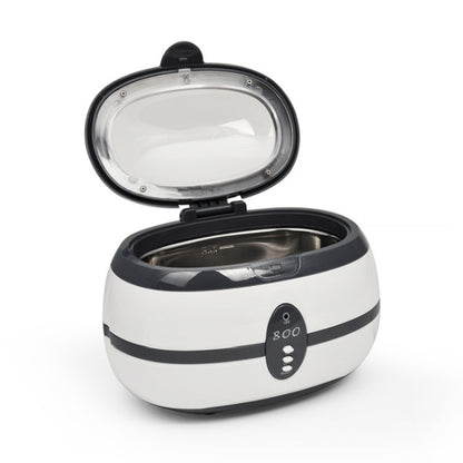 VGT-800 600ml Low Noise Vacuum Cleaner Ultrasonic Cleaner with SUS304 Tank for Home Jewelry Eyeglass Watch, Specification:EU Plug by bashfashion