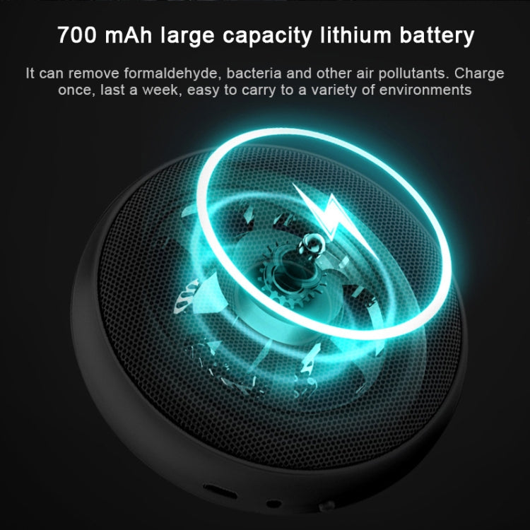 Portable Donut Electric Air Purifier Home Car Anion Ozone Deodorizer(Black) by carzor