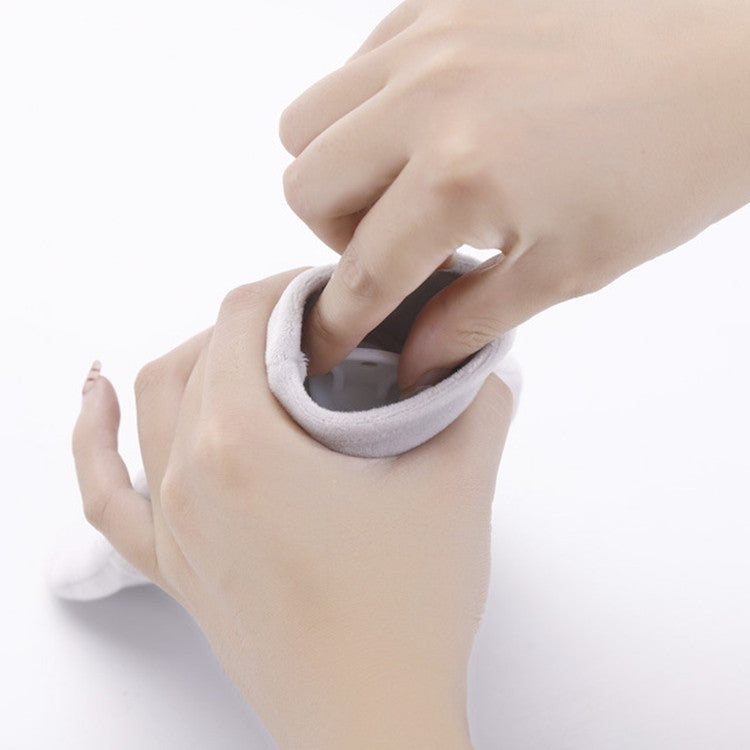 Cartoon Flowers Plush Hot Water Bottle Bag Injection Water Hand Warmer(Blue) by bashfashion