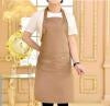 Canvas Apron Milk Tea Coffee Shop Baking Restaurant Fashion Men and Women Overalls(Brown) by bashfashion