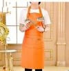 Canvas Apron Milk Tea Coffee Shop Baking Restaurant Fashion Men and Women Overalls(Orange) by bashfashion