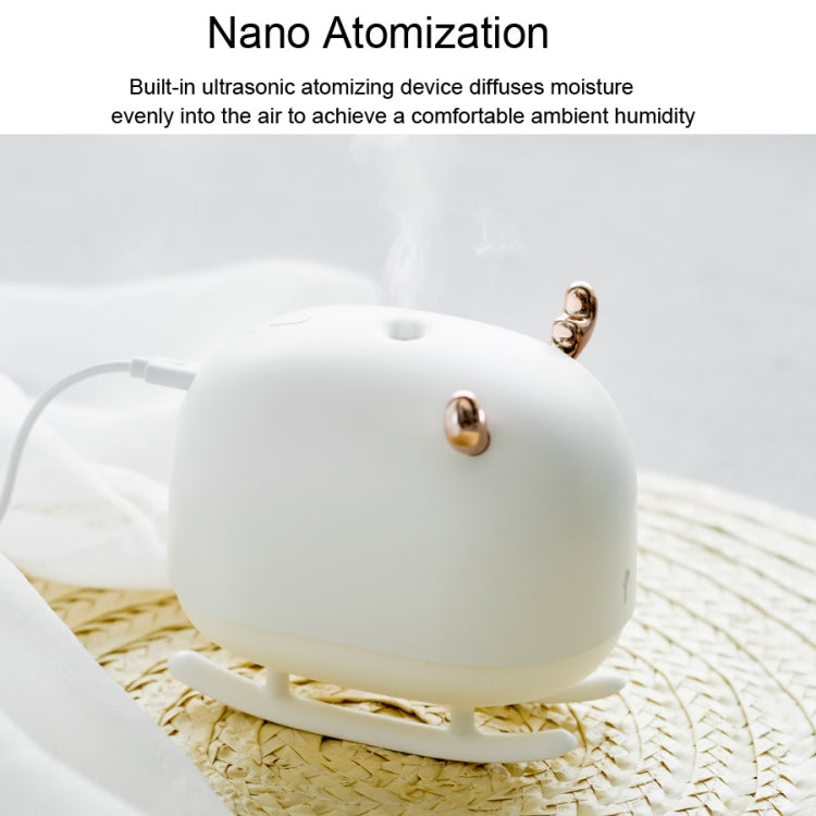 SOTHING DSHJ-H-009 260ML Deer Air Humidifier USB Home Atmosphere Night Light Air Purifier(White) by bashfashion