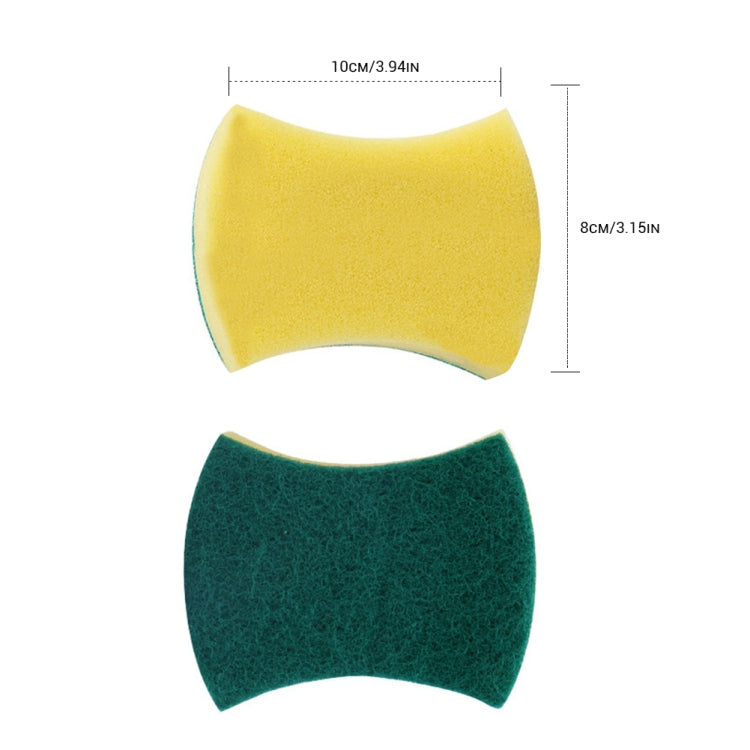 10 PCS Magic Sponge Eraser Cleaner Kitchen Clean Scouring Cloth Dish Washing Kitchen Cleaning Tools, Shape:Waist Shape by bashfashion