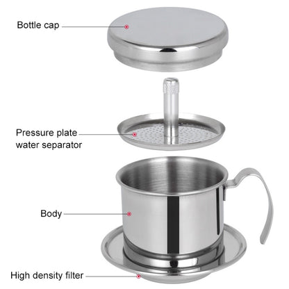 Stainless Steel Filter-free Paper Coffee Filter Pot by bashfashion