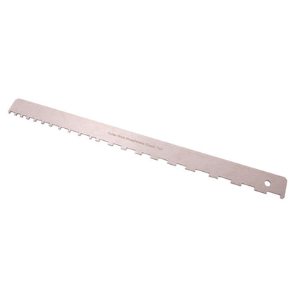 GNR2 Stainless Steel Measurement Bass Guitar Neck Ruler, Style:Single Teeth by bashfashion