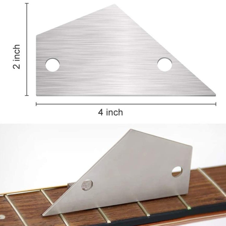 GNR2 Stainless Steel Measurement Bass Guitar Neck Ruler, Style:Single Teeth by bashfashion