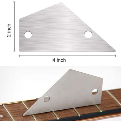 GNR2 Stainless Steel Measurement Bass Guitar Neck Ruler, Style:Single Teeth by bashfashion