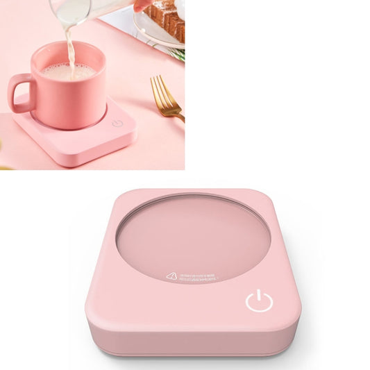 220V Intelligent 3 File Heating Constant Temperature Coffee Milk Tea Cocoa Juice Coaster Base Does without Cup, CN Plug(Pink) by bashfashion