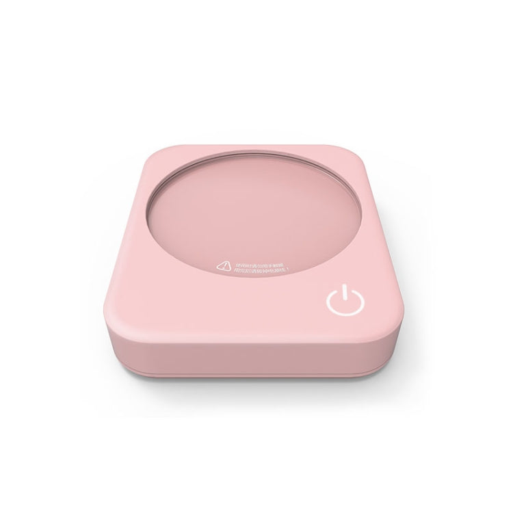 220V Intelligent 3 File Heating Constant Temperature Coffee Milk Tea Cocoa Juice Coaster Base Does without Cup, CN Plug(Pink) by bashfashion