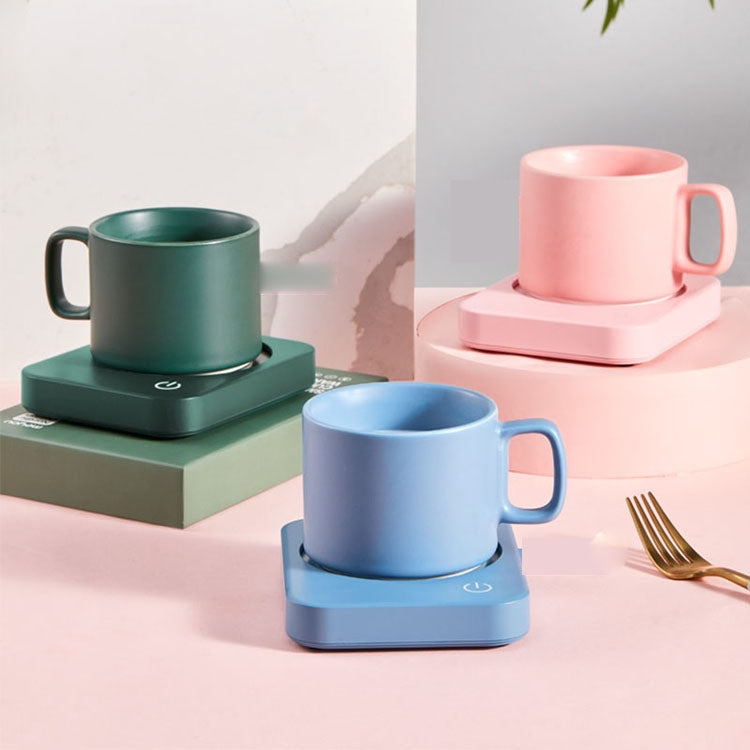 220V Intelligent 3 File Heating Constant Temperature Coffee Milk Tea Cocoa Juice Coaster Base Does without Cup, CN Plug(Pink) by bashfashion