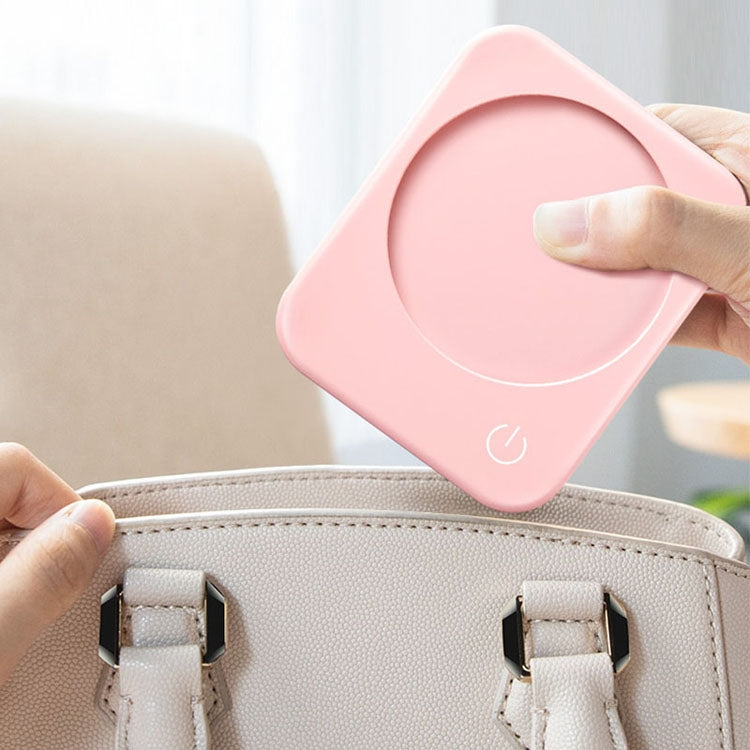 220V Intelligent 3 File Heating Constant Temperature Coffee Milk Tea Cocoa Juice Coaster Base Does without Cup, CN Plug(Pink) by bashfashion