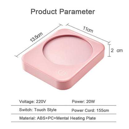 220V Intelligent 3 File Heating Constant Temperature Coffee Milk Tea Cocoa Juice Coaster Base Does without Cup, CN Plug(Green) by bashfashion