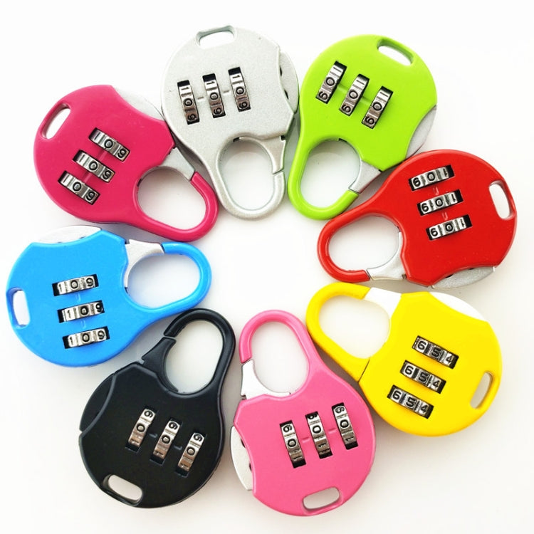 2 PCS Mini Password Small Padlock Luggage Lock Digital Password Lock(Silver) by bashfashion