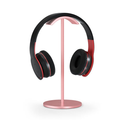 Aluminum Alloy Headset Bracket Weaving Headset Metal Display Stand(Rose Gold) by bashfashion