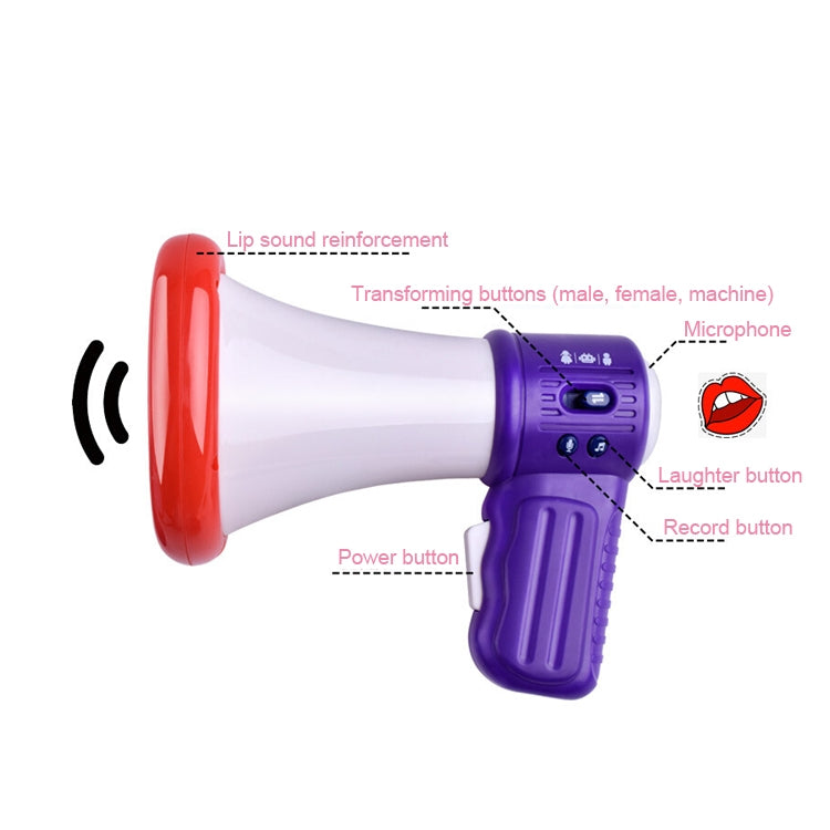 Children Handheld Microphone Speakers Sounder Loudspeaker Electric Music Tricks Toys, Random Color Delivery by bashfashion