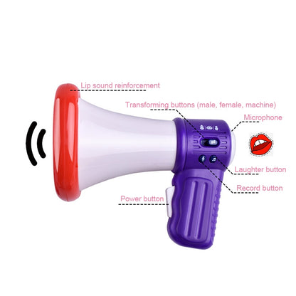 Children Handheld Microphone Speakers Sounder Loudspeaker Electric Music Tricks Toys, Random Color Delivery by bashfashion